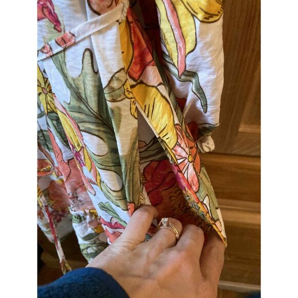 Lane Bryant | NWT Pintuck Detail Floral Long Sleeve Mini Dress | Size 24P - Picture 5 of 7